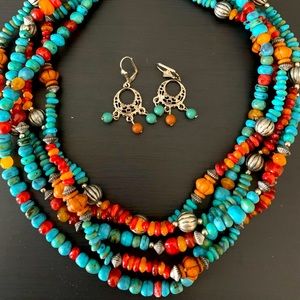 Vintage Necklace and Earrings